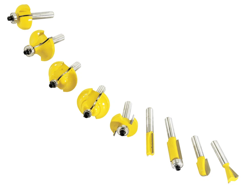 Oberfräser Holzfräser Satz 35-tlg Nut Zinken Kanten Kehl Hohl Falz Profil Fräser - Bild 2 von 2