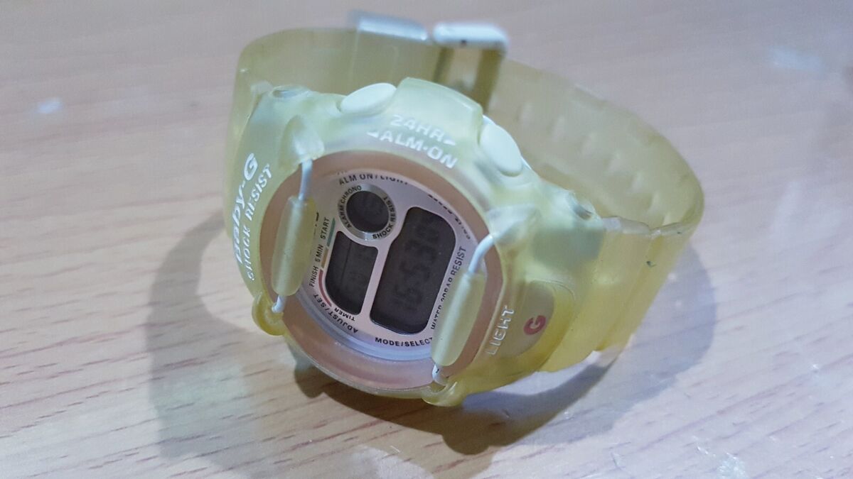 Baby G Shock Resist BG-370 Yellow Jelly I.C.E.R.C Baby G Shock Resist BG-370 Yellow Jelly I.C.E.R.C