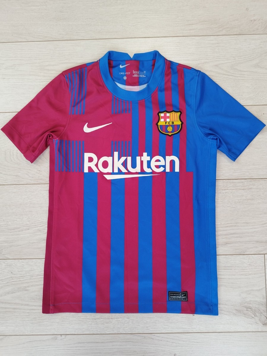 Sz S Kids Barcelona football jersey 2021/2022 home shirt | eBay