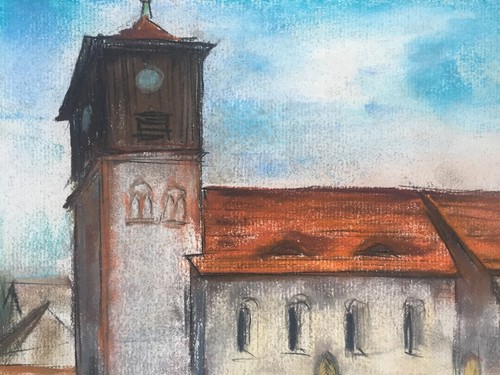 Franz Ehmke 1928-2018 GDR Painter° Lichterfelde At Eberswalde From South Painted - Picture 3 of 4