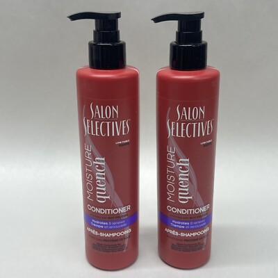 2x Salon Selectives Moisture Quench Conditioner LARGE Hotel Bottles Hydrating