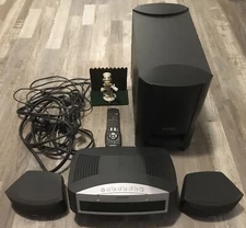 BOSE AV3-2-1 Media Center With PS3-2-1 Powered Speaker System, Remote - Tested