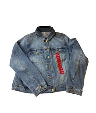 Seven7 Denim Jacket Xl Button Up Denim Blue  Extra-large Kramer Nwt