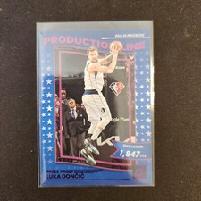 2022-23 DONRUSS PRESS PROOF PRODUCTION LINE LUKA DONCIC Mavericks  L10