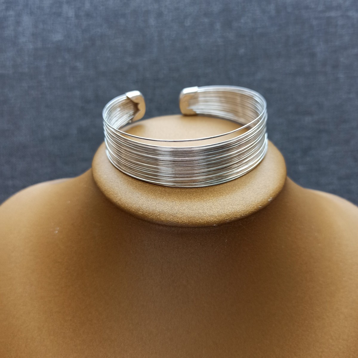 Cuff Bracelet Wide Multi Hoop Rowes Vintage Sterling Silver 925