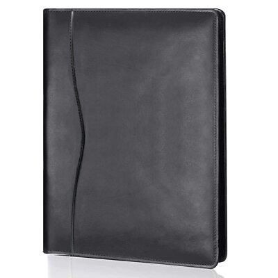 Leather Portfolio Folder Padfolio Business Document Organizer Planner Binder