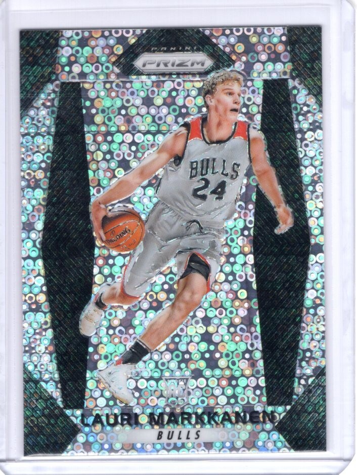 LAURI MARKKANEN 2017-18 Prizm Fast Break Disco Rookie No. 247