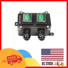 Durable DPST Inline Toggle Switch -  Waterproof for Outdoor Applications