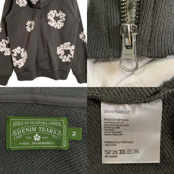 DENIM TEARS 24SS Rhinestone Cotton Wreath Zip Hoodie Sweat DENIM TEARS 24SS Rhinestone Cotton Wreath Zip Hoodie Sweat