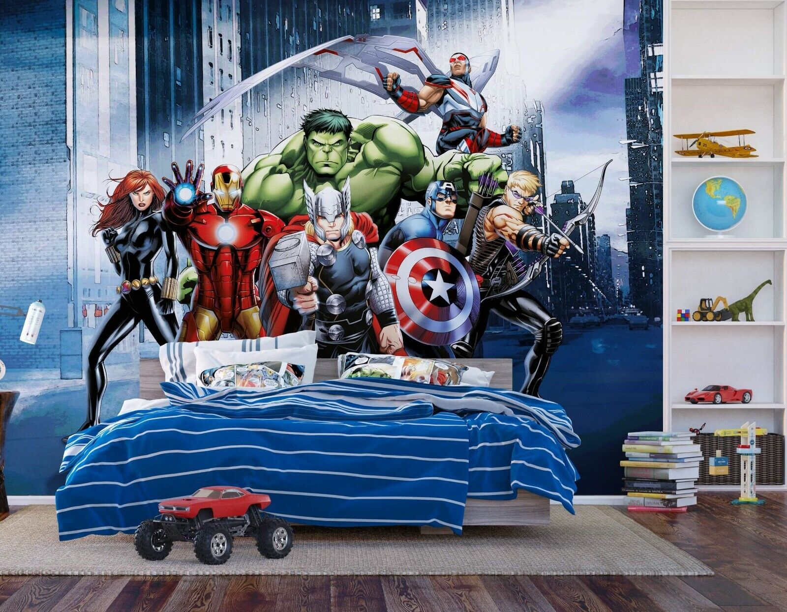 Kids bedroom Marvel Avengers Wallpaper photo wall mural Giant size + adhesive | eBay Kids bedroom Marvel Avengers Wallpaper photo wall mural Giant size + adhesive | eBay