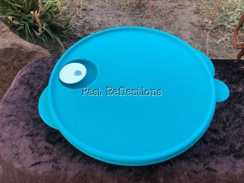 TUPPERWARE GRANDE 2L CRISTAL ONDA DIVIDIDA MICROONDAS CUENCO AZUL AGUA - Imagen 2 de 3
