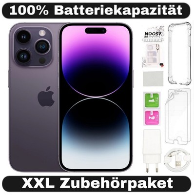 Apple iPhone 14 Pro - 128 GB - 100% Batt. - Dunkellila Lila -  Zustand: SEHR GUT