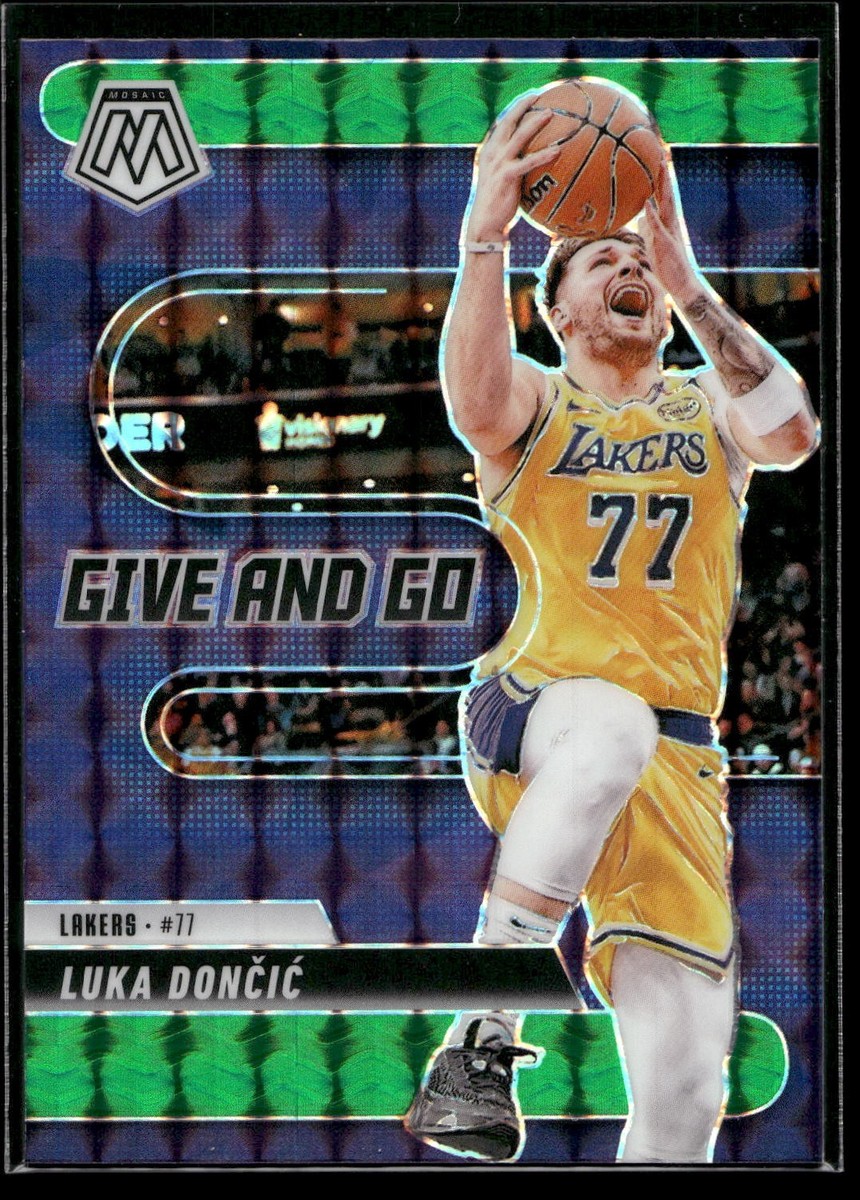 2024-25 Mosaic Luka Doncic GIVE AND GO INSERT GREEN MOSAIC