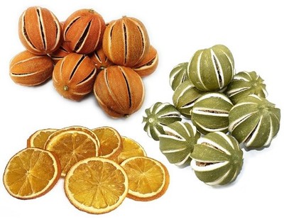 Weihnachten Trockenfrüchte - Zimtstangen ganze Orange Scheiben Zapfen Kranz basteln