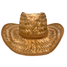 Western Style Round Cowboy Straw Hat for Men , Unbranded, Size XL Excellent cond