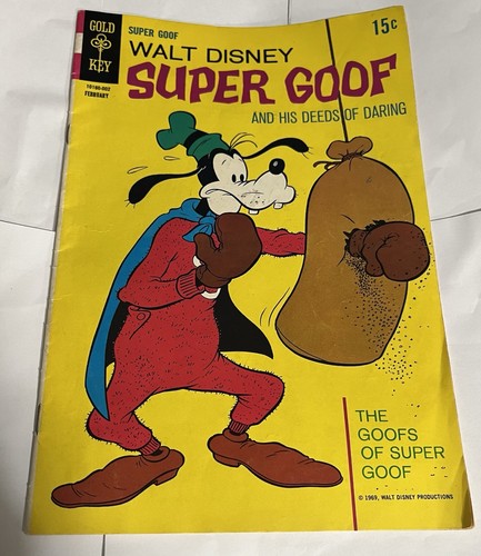 Walt Disney Super Goof And his dects Of Daring