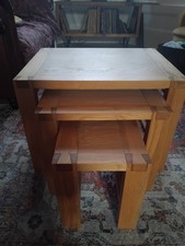 John Lewis Monterey Oak side tables (x3)