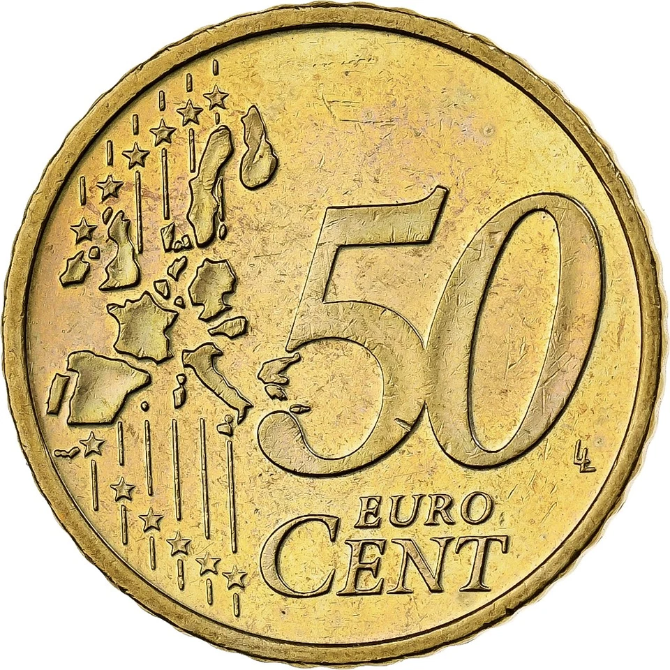 Autriche, 50 Euro Cent, 2002, Vienne, Or nordique, SUP+ - Photo 2/2