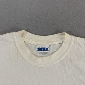 Vintage SEGA Dreamcast Promo T-Shirt White Size L 22x27 Video Game Tee 90s