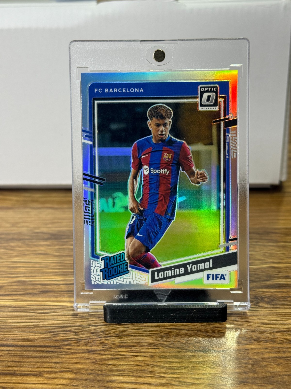 2023-24 Panini Donruss FIFA Optic Rated Rookie Lamine Yamal Holo Prizm RC #177