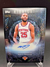 2025-26 Topps Midnight Mikal Bridges Midnight Sun Auto Winter 11/35 Knicks