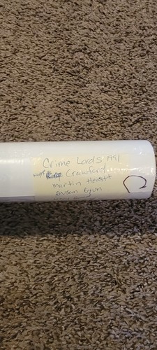 VINTAGE POSTER Crime Lords 1991 Wayne Crawford gerollt S/S Martin Hewitt - Bild 2 von 3