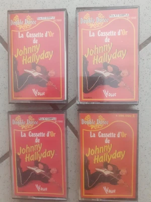 JOHNNY HALLYDAY 1 LOT DE 4 K7 différentes LA CASSETTE D'OR DE JOHNNY HALLYDAY - Photo 1/2