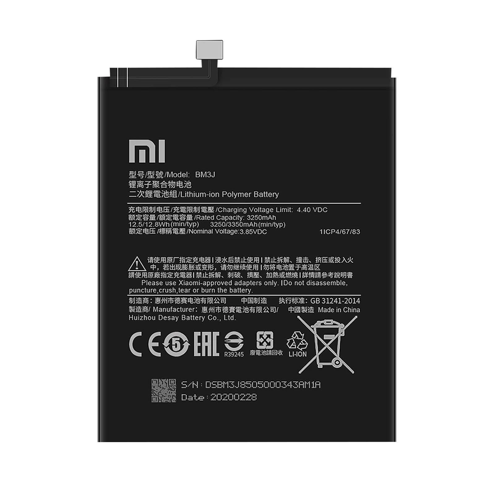 Batterie Xiaomi Mi 8 Lite BM3J résout les coupures et chutes de charge