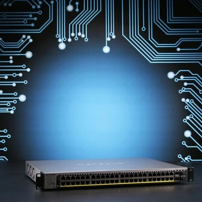 Netgear ProSAFE GS752TPP Gigabit Smart PoE+ Switch // 48x GbE PoE+, 4x SFP #2 - Bild 1 von 4