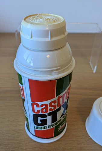 Frasco de ingeniería líquida Castrol GTX termo vintage - Imagen 8 de 14