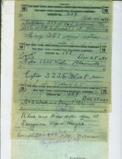 NEW HAVEN RAILROAD TRAIN ORDERS (12) PLAINVILLE, CONNECTICUT 1942, 1943. NEW HAVEN RAILROAD TRAIN ORDERS (12) PLAINVILLE, CONNECTICUT 1942, 1943.