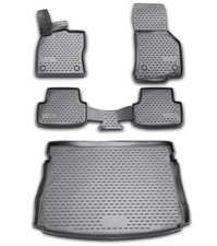 Gummi Kofferraumwanne Fußmatten Set für VW Golf 7 Limo Laderaumwanne Matten