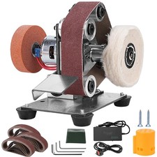 Junchamp Mini Electric Belt Sander Knife Sharpener Sanding Machine Small Bench
