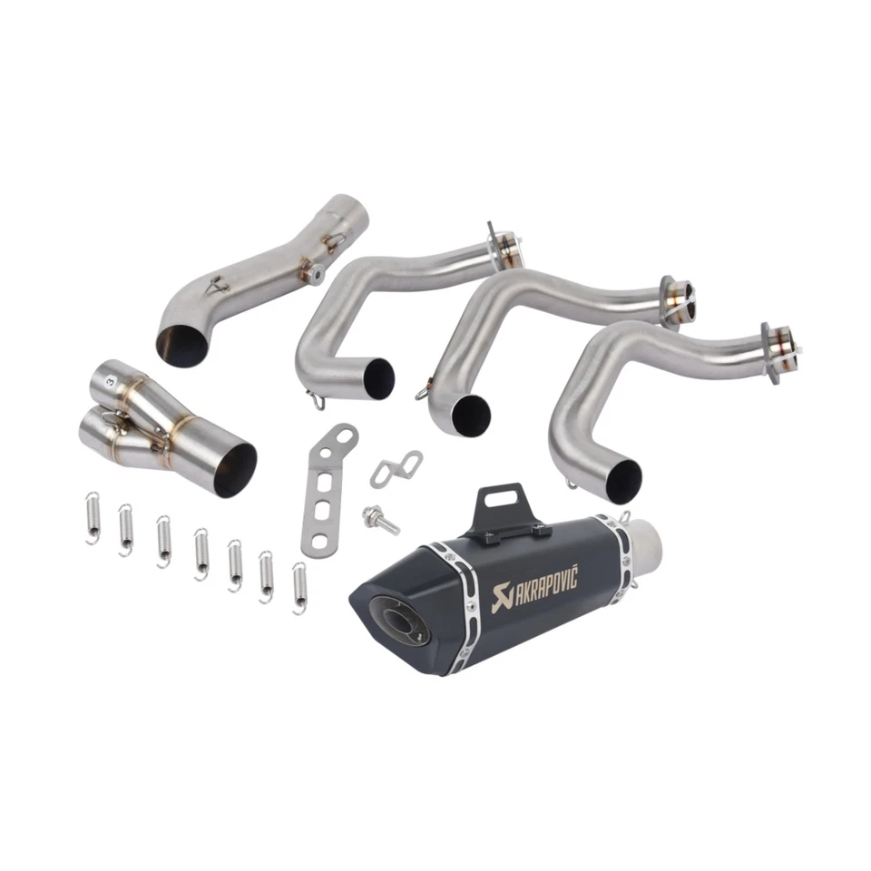 For Yamaha TRACER 900 FZ09 15-24 Full Exhaust System Manifold Link Pipe Mufflers Foto 2 de 4