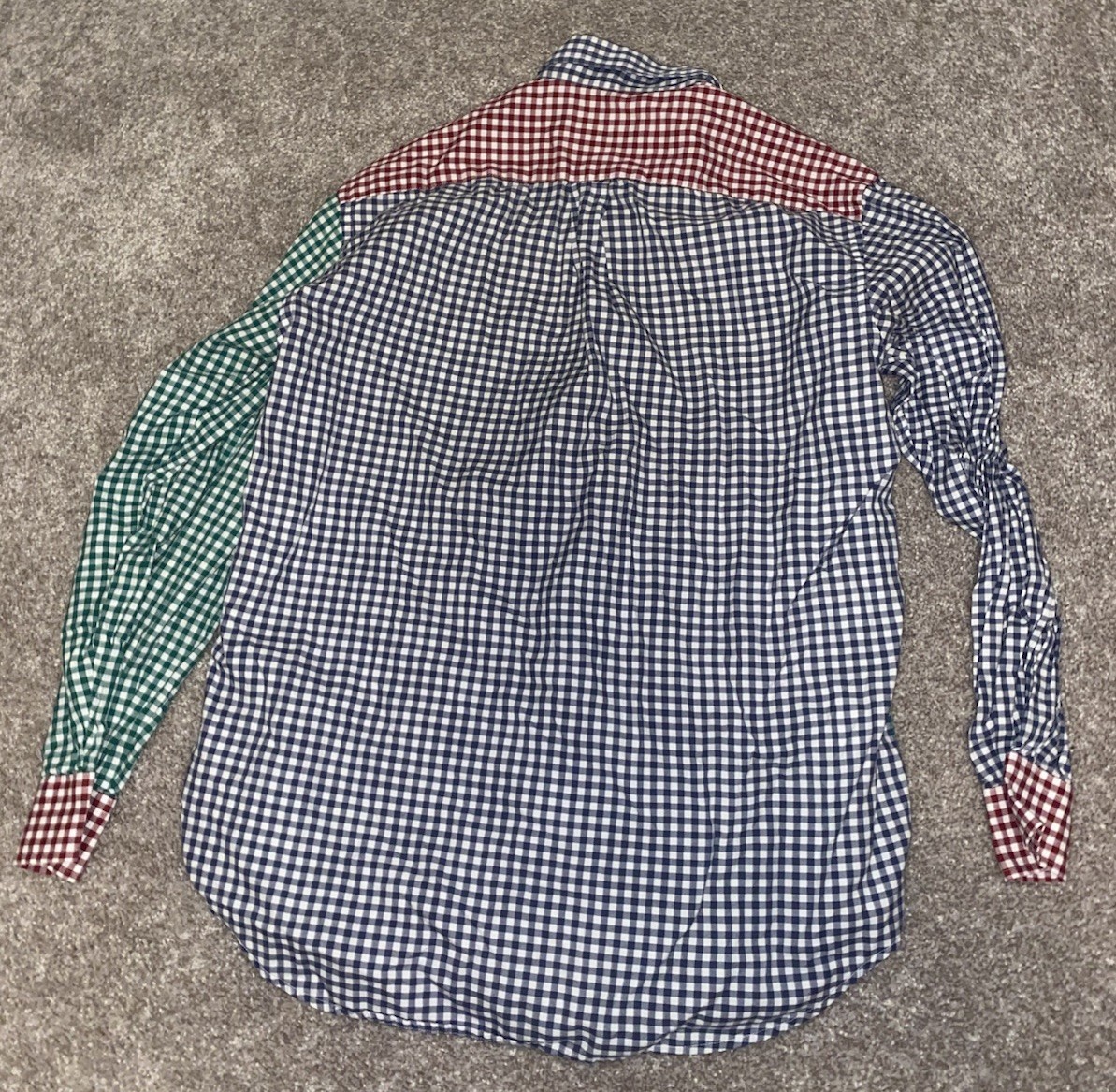 Vineyard Vines Tucker Patch Work Plaid Shirt Red/… - image 6