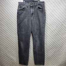 Vintage Levis 506 Jeans Mens 32x34 Black Straight Made in USA