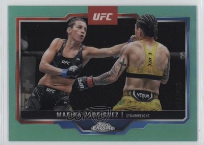 2025 Topps Chrome UFC Aqua Refractor 72/199 Marina Rodriguez #145 02v3