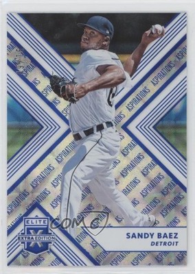 2018 Panini Elite Extra Edition Aspirations Blue 49/75 Sandy Baez #147 0x5e