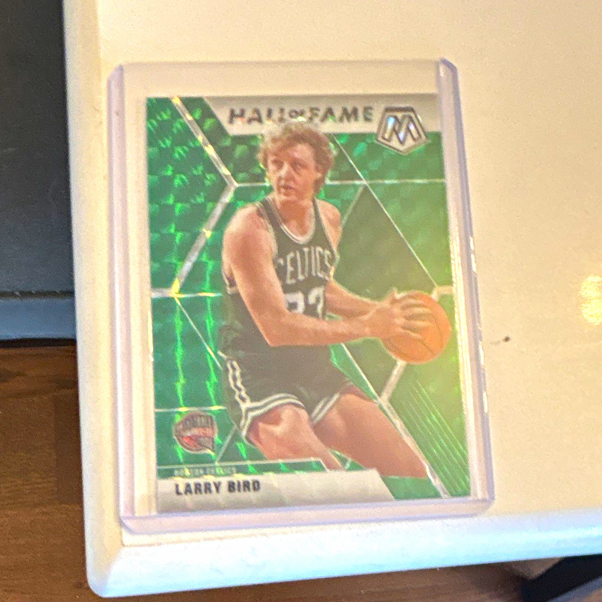 Panini 2019-20 Mosaic Hall of Fame Green Prizm Larry Bird #290 Celtics