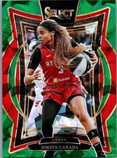 2025 Panini Select WNBA #62 Jordin Canada Green Ice Prizms