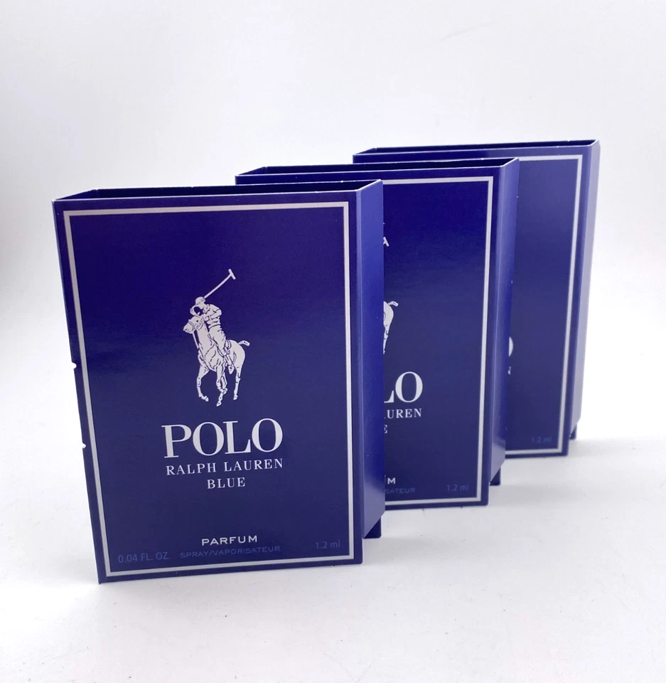 Polo Ralph Lauren BLUE Parfum Mini Sample Set of 3 Spritz 1.2ml / 0.04oz ea - Image 2 of 4