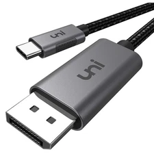 Uni USB-C to Display Port Cable 10ft For MacBook Pro / Air iPad Pro 2021 4K@60Hz