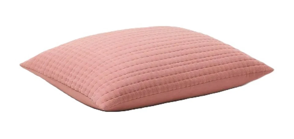 Casaluna Lyocell y Mezcla de Algodón Malva Matelasse Rayas King Size Almohada Falsa Foto 3 de 4