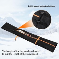 Borsa da viaggio per sci da neve in tessuto Oxford per trasporto di sci