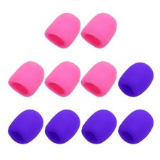 10pcs Microphone Foam Covers, 40mm 1.57" ID 10mm 0.39" Thickness, 2 Colors