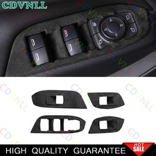 Para Chevy Equinox 18-2024 Negro Gamuza Volante Botón Marco Cubierta Borde 4*