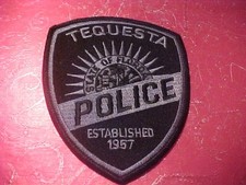 TEQUESTA FLORIDA POLICE PATCH SHOULDER SIZE UNUSED