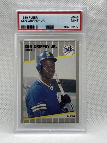 1989 Fleer Ken Griffey Jr #548/PSA Graded Mint 9
