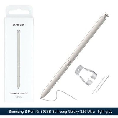 Original Samsung S Pen Eingabestift für Galaxy S25 Ultra EJ PS938B in light gray