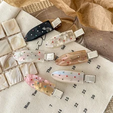 Cute Bear Hairpin Sweet Style Side Hair Clip Lightweight Flocking Barrette